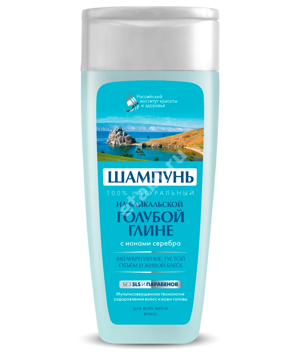 ФИТОКОСМЕТИК шампунь для всех типов волос Байкальская голубая глина 270мл (Фитокосметик, РФ)