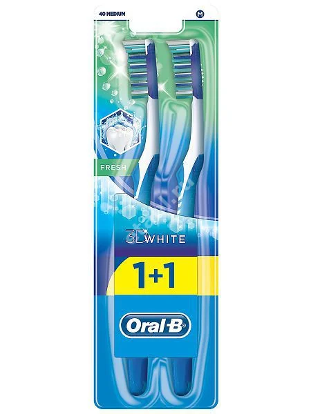 ОРАЛ-БИ (ORAL-B) 3D White зубная щетка Свежесть средн. жестк. N2 (ПРОКТЕР & ГЕМБЛ , ИРЛАНДИЯ)