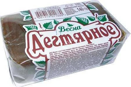 ДЕГТЯРНОЕ мыло 140г (Весна ПФКК, РФ)