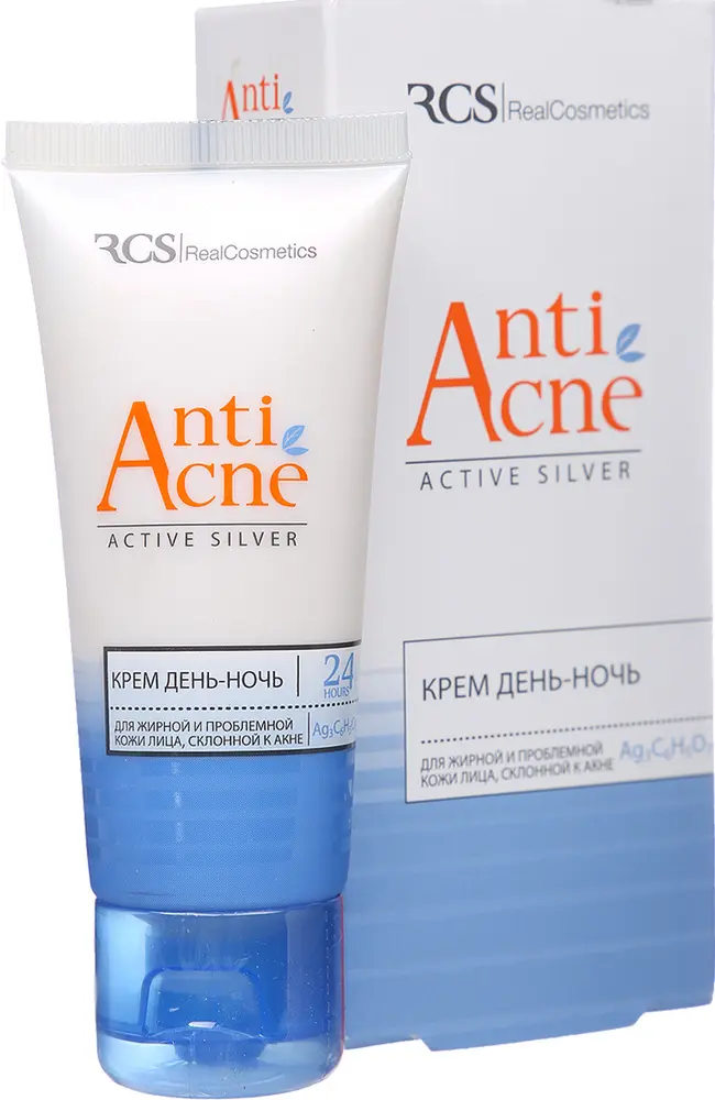 РЕАЛКОСМЕТИК (RCS) Anti acne крем для лица д/жирн/проблемн кожи 40мл (Реалкосметикс, РФ)