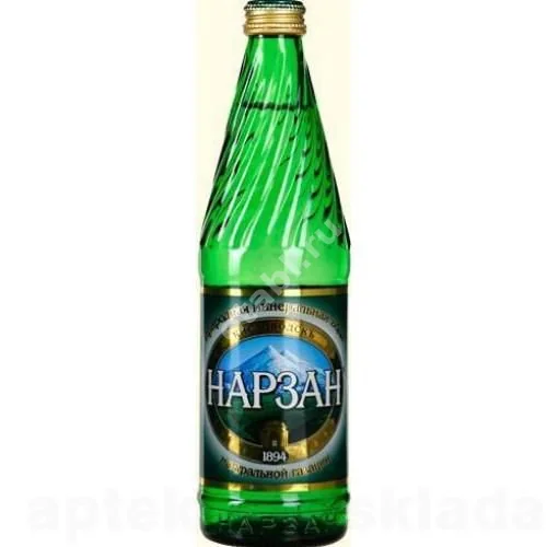 ВОДА МИНЕРАЛЬНАЯ Нарзан (бут. стекл.элит. евровинт) 0.5л (Нарзан, РФ)
