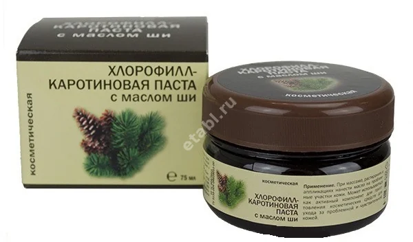 ХЛОРОФИЛЛ-КАРОТИНОВАЯ ПАСТА паста Масло ши 75мл (Весна, РФ)