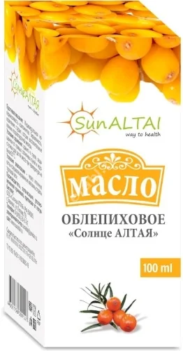 ОБЛЕПИХОВОЕ МАСЛО (фл.) 25мг% - 100мл N1 (Солнце Алтая, РФ)