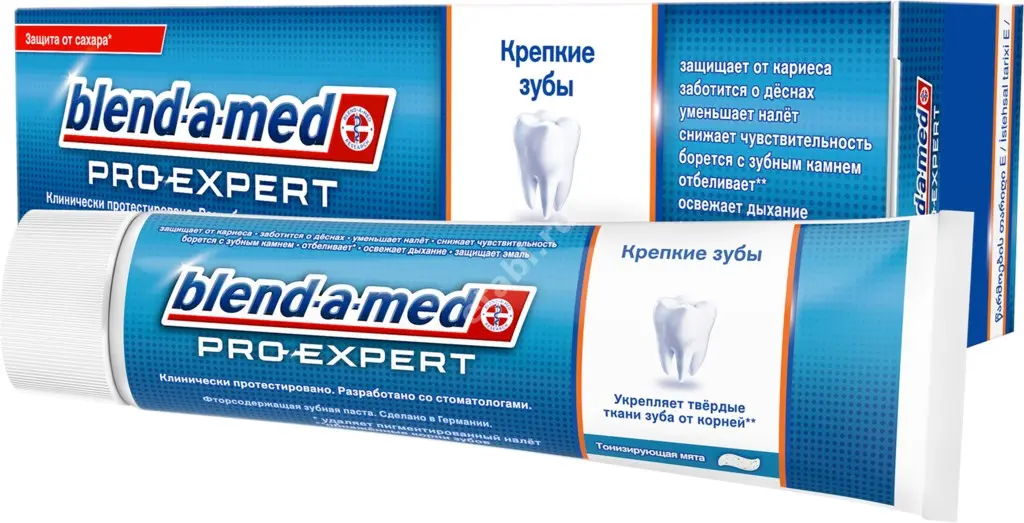 БЛЕНД-А-МЕД ProExpert зубная паста Крепкие зубы 100мл Тонизирующая мята (ПРОКТЕР & ГЕМБЛ , ГЕРМАНИЯ)