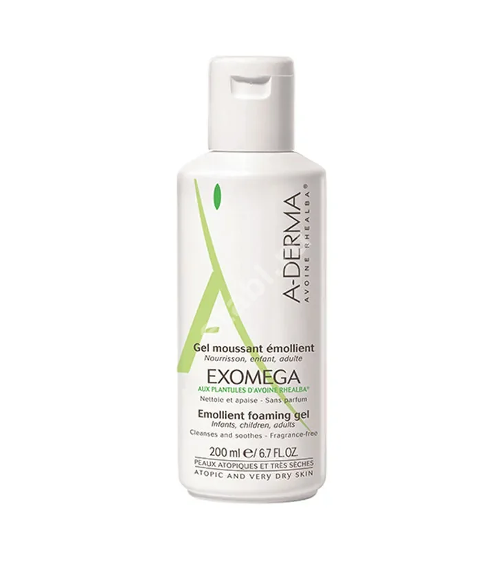 А-ДЕРМА (A-DERMA) Экзомега гель для лица смягч д/сухой кожи пенящийся 200мл (ПЬЕР ФАБР, ФРАНЦИЯ)