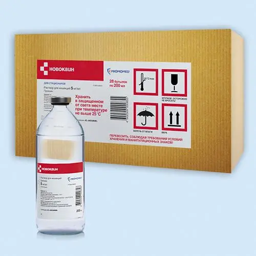 НОВОКАИН р-р д/инф. (фл.) 0.5% - 200мл N28 (Биохимик, РФ)