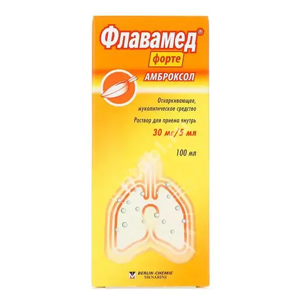 ФЛАВАМЕД ФОРТЕ р-р д/внутр. прим. (фл.) 6мг/мл - 100мл N1 (БЕРЛИН ХЕМИ, ГЕРМАНИЯ)