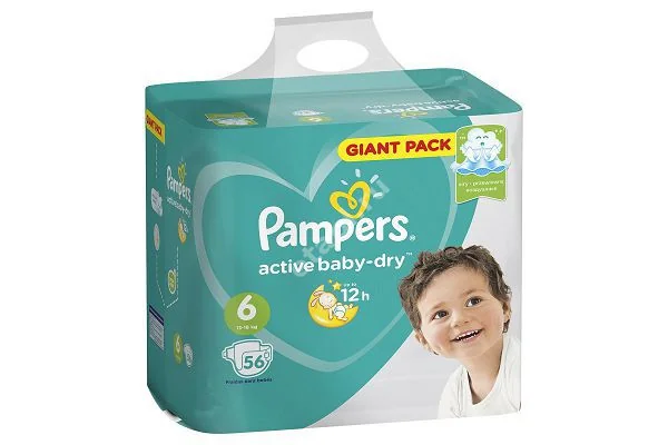 ПАМПЕРС подгузники детские Active Baby 15кг+ р.экстра лардж 6 N56 (Проктер энд Гэмбл  ГмбХ, РФ/ПОЛЬША)