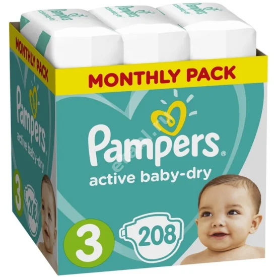 ПАМПЕРС подгузники детские Active Baby 5-9кг р.миди 3 N208 (Проктер энд Гэмбл  ГмбХ, РФ)
