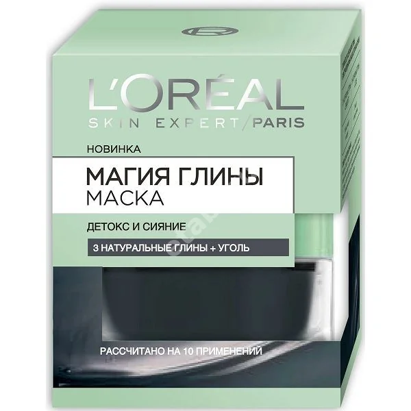 ЛОРЕАЛЬ (L-OREAL) Магия глины маска для лица детокс и сияние 50мл (Лореаль Продукцион Дойчланд, ГЕРМАНИЯ)
