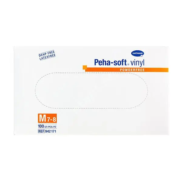 ПЕРЧАТКИ МЕДИЦИНСКИЕ нестер. винил. р.S (50пар) N100 (Пауль Хартманн, ГЕРМАНИЯ)