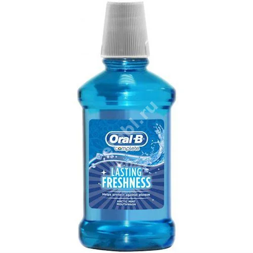 ОРАЛ-БИ (ORAL-B) ополаскиватель для полости рта Lasting Freshness Arctic Mint 250мл (ПРОКТЕР & ГЕМБЛ , ГЕРМАНИЯ)