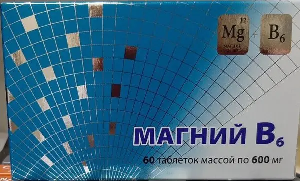 МАГНИЙ В6 табл. N60 (ВнешторгФарма, РФ)