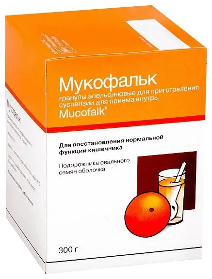 МУКОФАЛЬК гран. д/сусп. внутр. (банк.) 300г N1 Апельсин (Мадаус, ГЕРМАНИЯ)