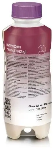 НУТРИКОМП Пептид Ликвид энтеральное питание 500мл (Б.БРАУН, ШВЕЙЦАРИЯ)