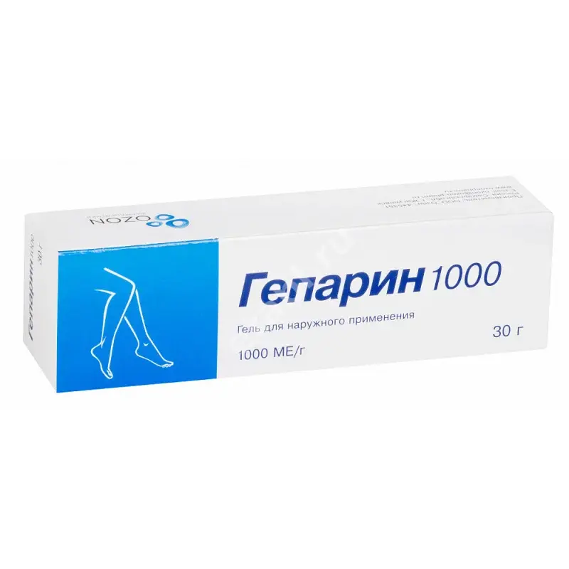 ГЕПАРИН гель (туба) 1 000МЕ/г - 30г N1 (ОЗОН, РФ)