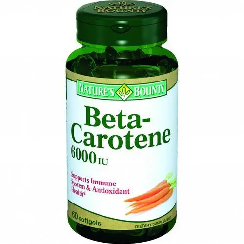НЭЙЧЕС БАУНТИ Бета Каротин капс. 600МЕ N60 (СОЛГАР, США)