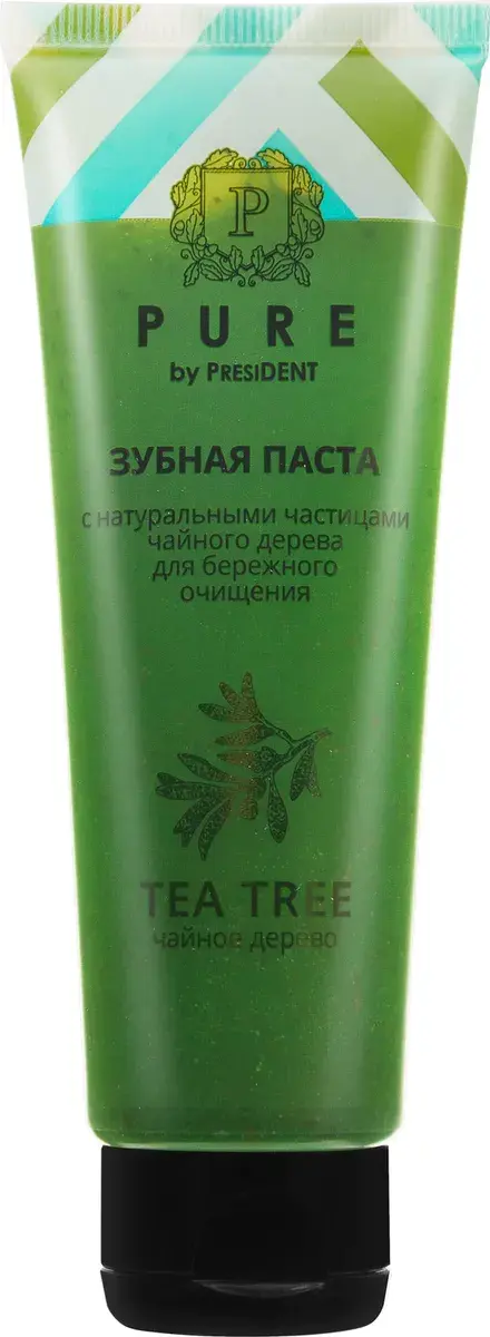ПРЕЗИДЕНТ Pure зубная паста 115мл Чайное дерево (ПРЕМЬЕР-ПРОДУКТ, РФ)