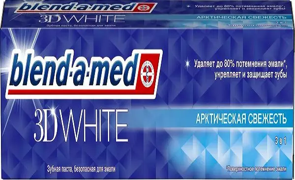 БЛЕНД-А-МЕД 3D White зубная паста Арктическая свежесть 125мл (ПРОКТЕР & ГЕМБЛ , ГЕРМАНИЯ)