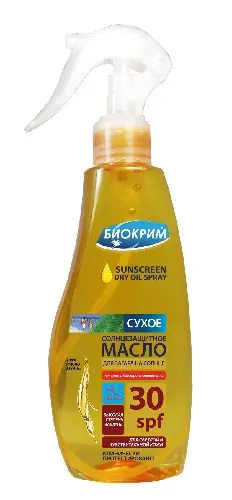 БИОКРИМ масло солнцезащит SPF30 200мл (Петробио, РФ)