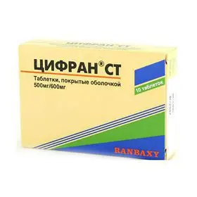 ЦИФРАН СТ табл. п.п.о. 500мг+600мг N10 (САНФАРМА, ИНДИЯ)