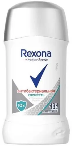 РЕКСОНА дезодорант стик 40мл Антибактериальная свежесть (ЮНИЛЕВЕР , РФ)