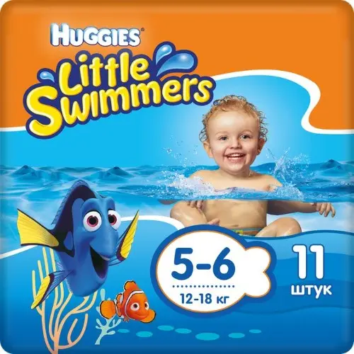 ХАГГИС подгузники-трусики для плавания Little Swimmers 12-18кг р.5-6 N11 (Кимберли Кларк, РФ)