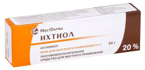 ИХТИОЛОВАЯ мазь (туба) 20% - 30г N1 (Московская Ф.Ф., РФ)