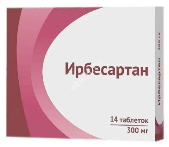 ИРБЕСАРТАН табл. п.п.о. 300мг N14 (ОЗОН, РФ)