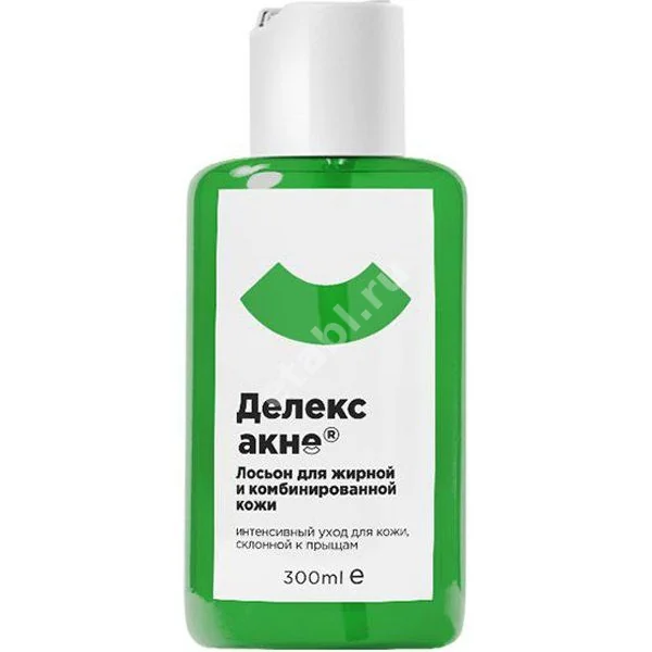 ДЕЛЕКС-АКНЕ лосьон д/жирн/комбинир кожи 300мл (Хелси-Гель, РФ)