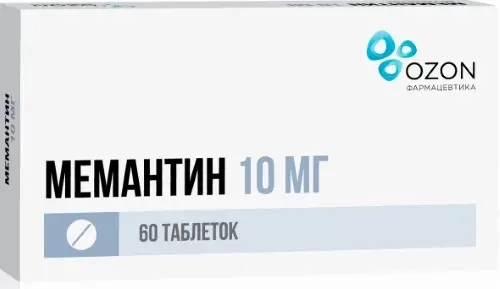 МЕМАНТИН табл. п.п.о. 10мг N60 (ОЗОН, РФ)
