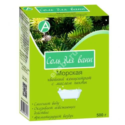 МОРСКАЯ соль для ванн Пихта 500г (Армида Синтез, РФ)