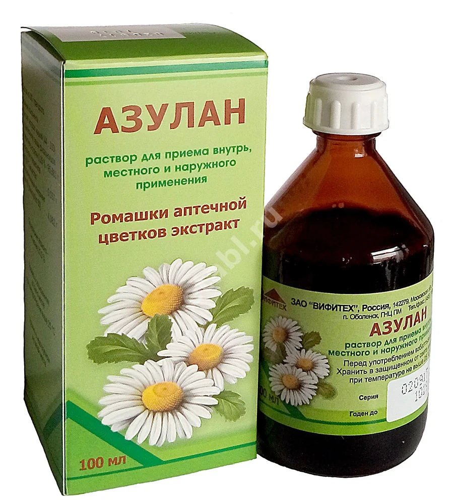 АЗУЛАН р-р д/внутр, местн. и наружн. прим. (фл.) 100мл N1 (Вифитех, РФ)
