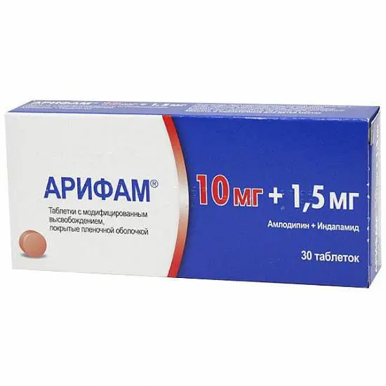 АРИФАМ табл. с модиф. высвоб. п.п.о. 10мг+1.5мг N30 (СЕРВЬЕ, ФРАНЦИЯ/ИРЛАНДИЯ)