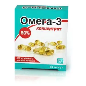 ОМЕГА-3 Концентрат 60% капс. 1г N80 (РеалКапс, РФ)