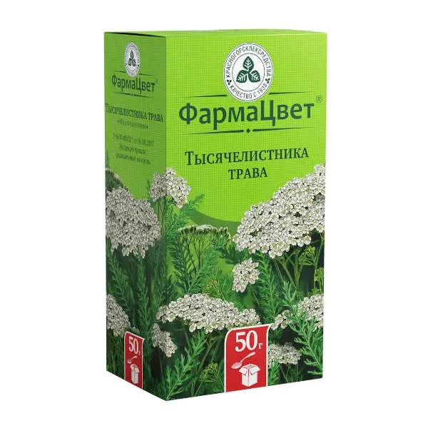 ТЫСЯЧЕЛИСТНИКА ТРАВА сырье 50г N1 (КРАСНОГОРСКЛЕКСРЕДСТВА, РФ)