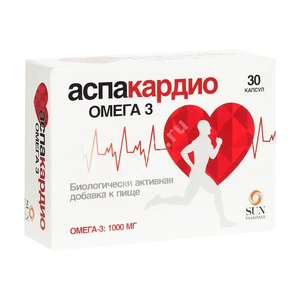 АСПАКАРДИО ОМЕГА 3 капс. 1 000мг N30 (САНФАРМА, ИНДИЯ)