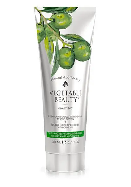 ВЕДЖЕТЕБЛ БЬЮТИ (VEGETABLE BEAUTY) бальзам для волос восстан-щий 200мл Олива (БИОФАРМРУС, ИТАЛИЯ)