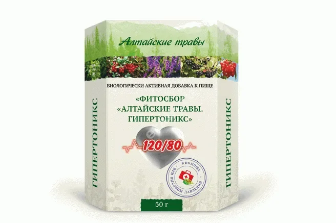 АЛТАЙСКИЕ ТРАВЫ Гипертоникс фитосбор 50г N1 (Алсу, РФ)