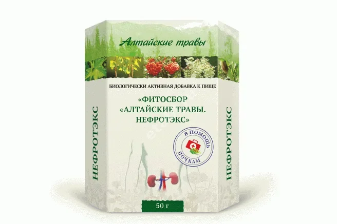 АЛТАЙСКИЕ ТРАВЫ Нефротэкс фитосбор 50г N1 (Алсу, РФ)