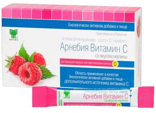 ВИТАМИН С Арнебия пор. 5г N10 Малина (Нутрило, ГЕРМАНИЯ)