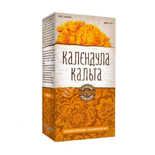 КАЛЕНДУЛЫ (НОГОТКОВ) ЦВЕТКИ 50г N1 (ПАРАФАРМ, РФ)