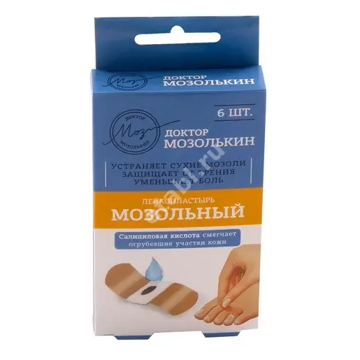 ПЛАСТЫРЬ МОЗОЛЬНЫЙ Доктор Мозолькин (Мастер Юни) ткан беж. 2х7см N6 (ФармЛайн, ВЕЛИКОБРИТАНИЯ)