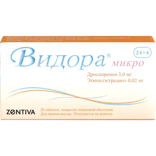 ВИДОРА МИКРО табл. п.п.о. N24+4 (Софарма, ИСПАНИЯ)