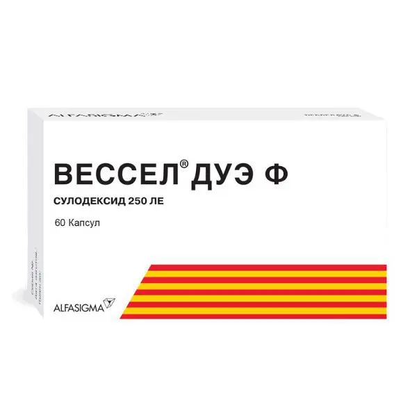 ВЕССЕЛ ДУЭ Ф капс. 250ЛЕ N60 (Каталент Итали/Альфасигма, ИТАЛИЯ)