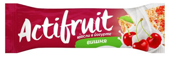 АКТИФРУТ батончик-мюсли 30г Вишня в йогурте (Текмар, СЛОВАКИЯ)
