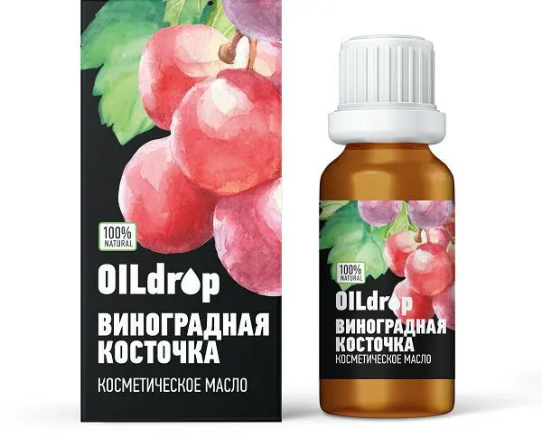 МАСЛО КОСМЕТИЧЕСКОЕ Оилдроп Виноградная косточка 30мл (Эльфарма, РФ)