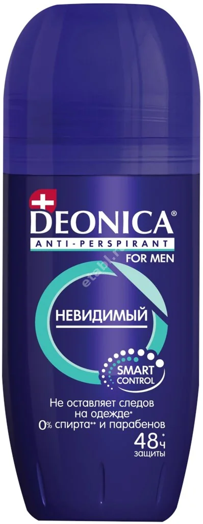 ДЕОНИКА (DEONICA) For men антиперспирант ролик Невидимый 45мл (АРНЕСТ, РФ)