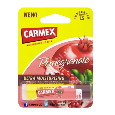 КАРМЕКС (CARMEX) бальзам для губ увлаж SPF15 (стик) 4.25г Гранат (Карма Лабораторис, США)