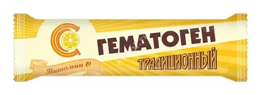 ГЕМАТОГЕН Традиционный 35г Витамин С (Факел -Дизайн, РФ)